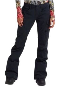 Burton Gloria Living Lining Black Ski/Snowboarding Waterproof Pants Small
